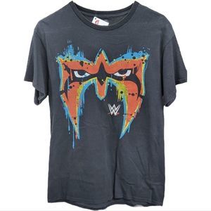 WWF WWE Vintage 2000s Grey‎ Ultimate Warrior T-Shirt Size M